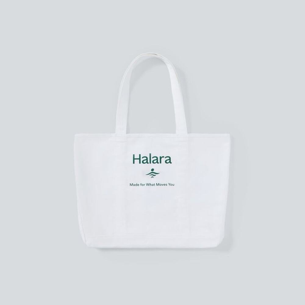 Halara Letter Print Casual Canvas Tote Bag-NWT